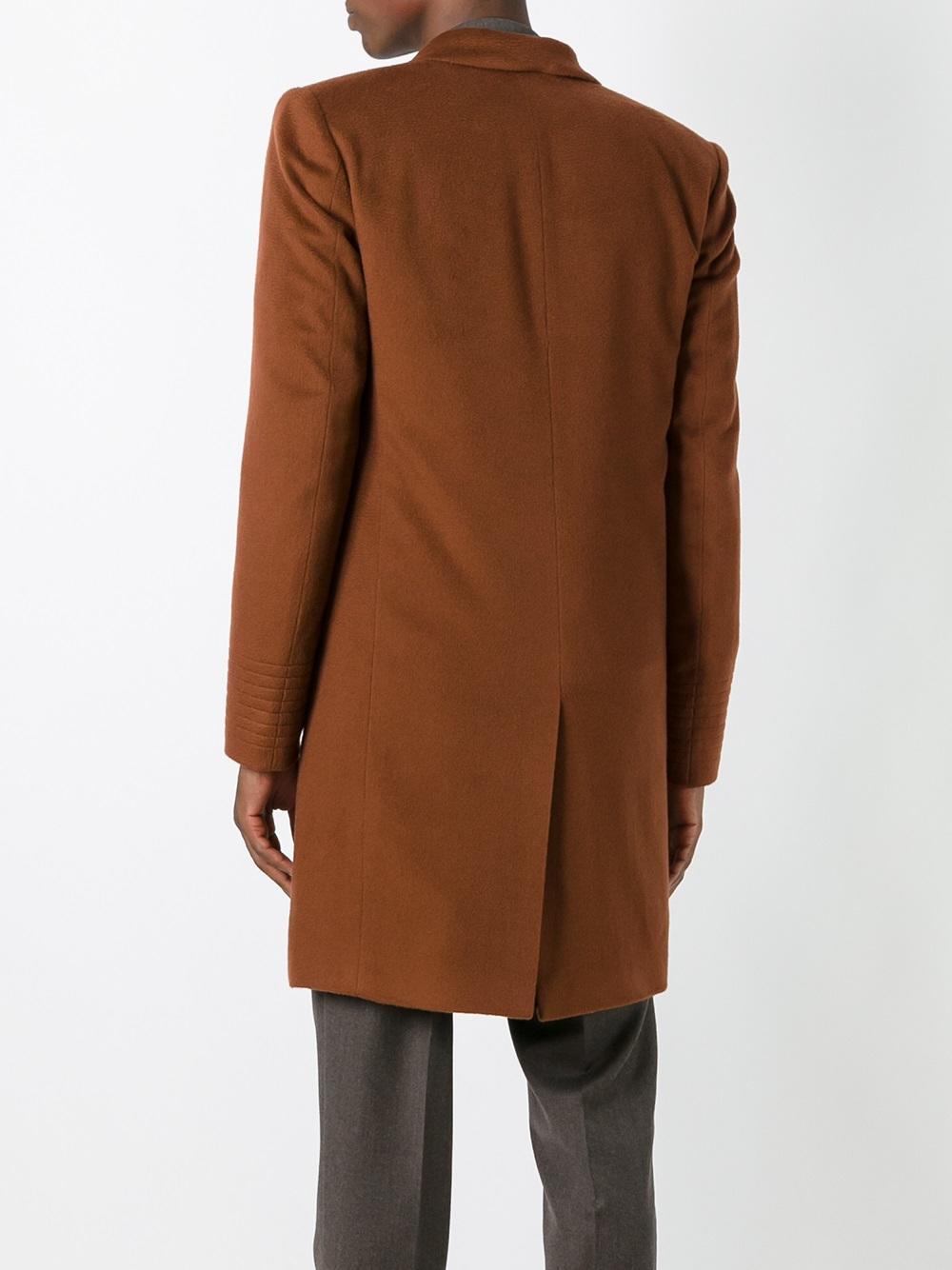 Paul Smith Cashmere 'a Coat To Travel In' Overcoat in Brown for Men - Lyst