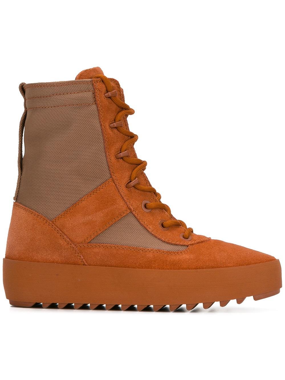 Yeezy Leather Season 3 Military Boots | Lyst