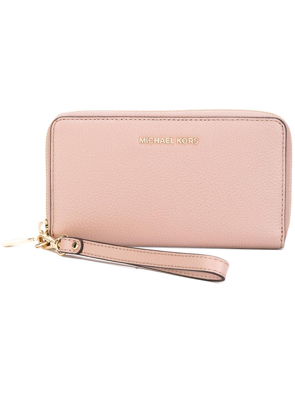 MICHAEL Michael Kors Mercer Large Smartphone Wallet in Pink - Lyst