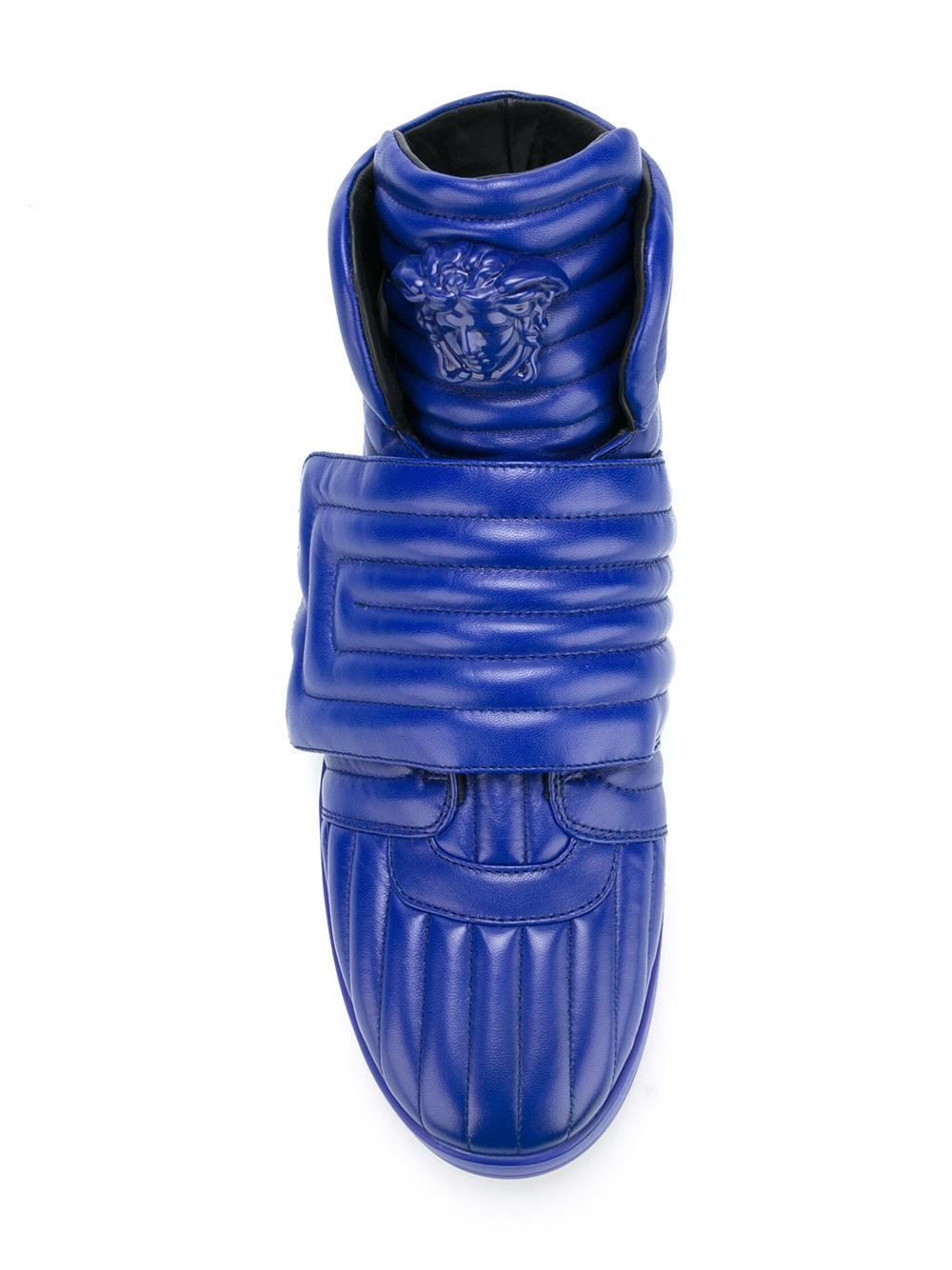 Versace blue high top sneakers top