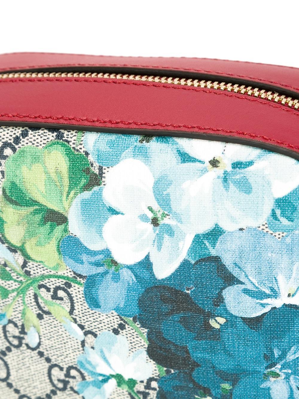 Gucci, Bags, Authentic Gucci Bloom Bag Crossbody Red Blue Flowers