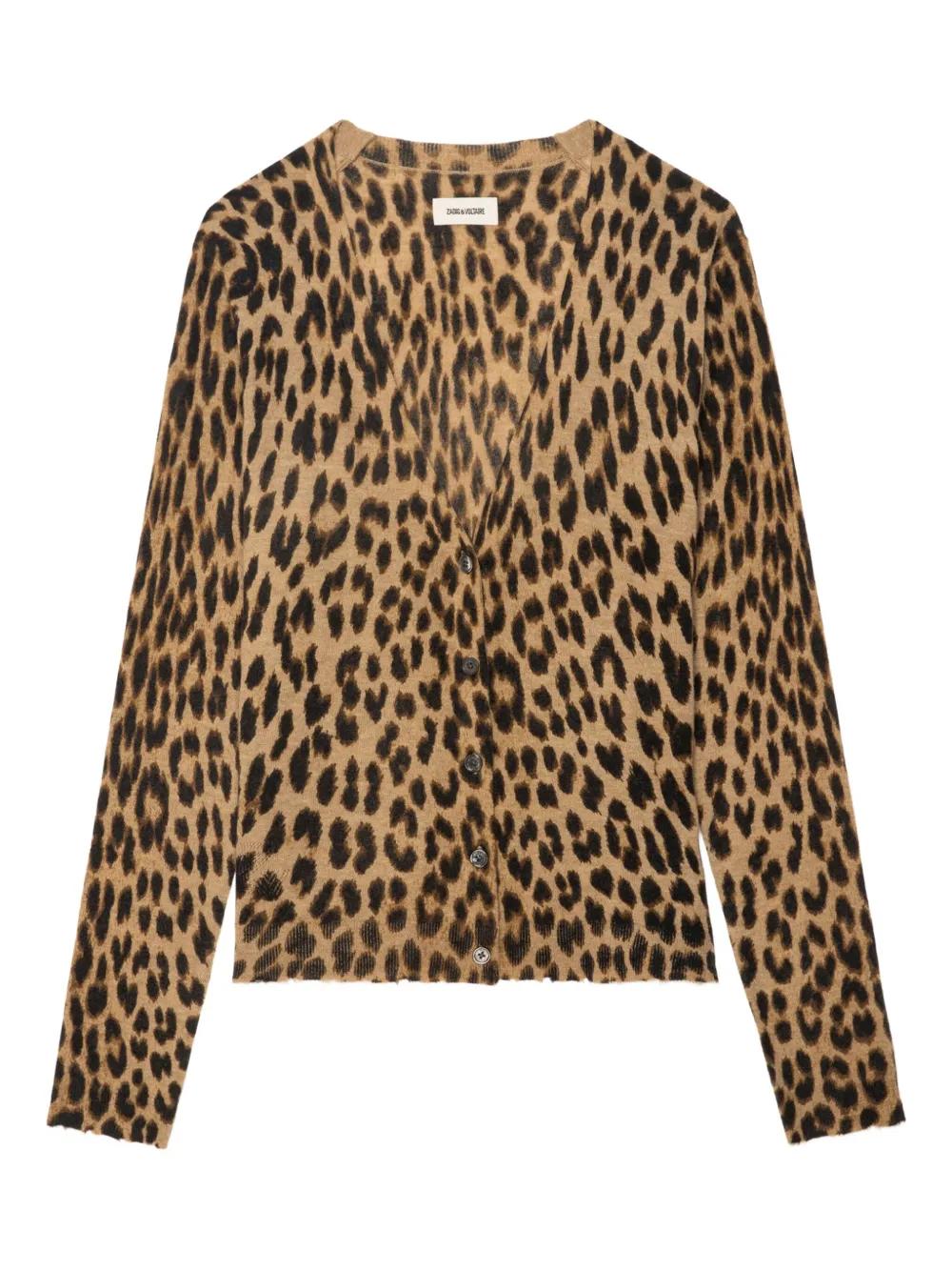 ジャケット ZADIG&VOLTAIRE MANALA LEO PRINT CARDIGAN Zadig & Voltaire Cardigans for Women | Online Sale up to 82
