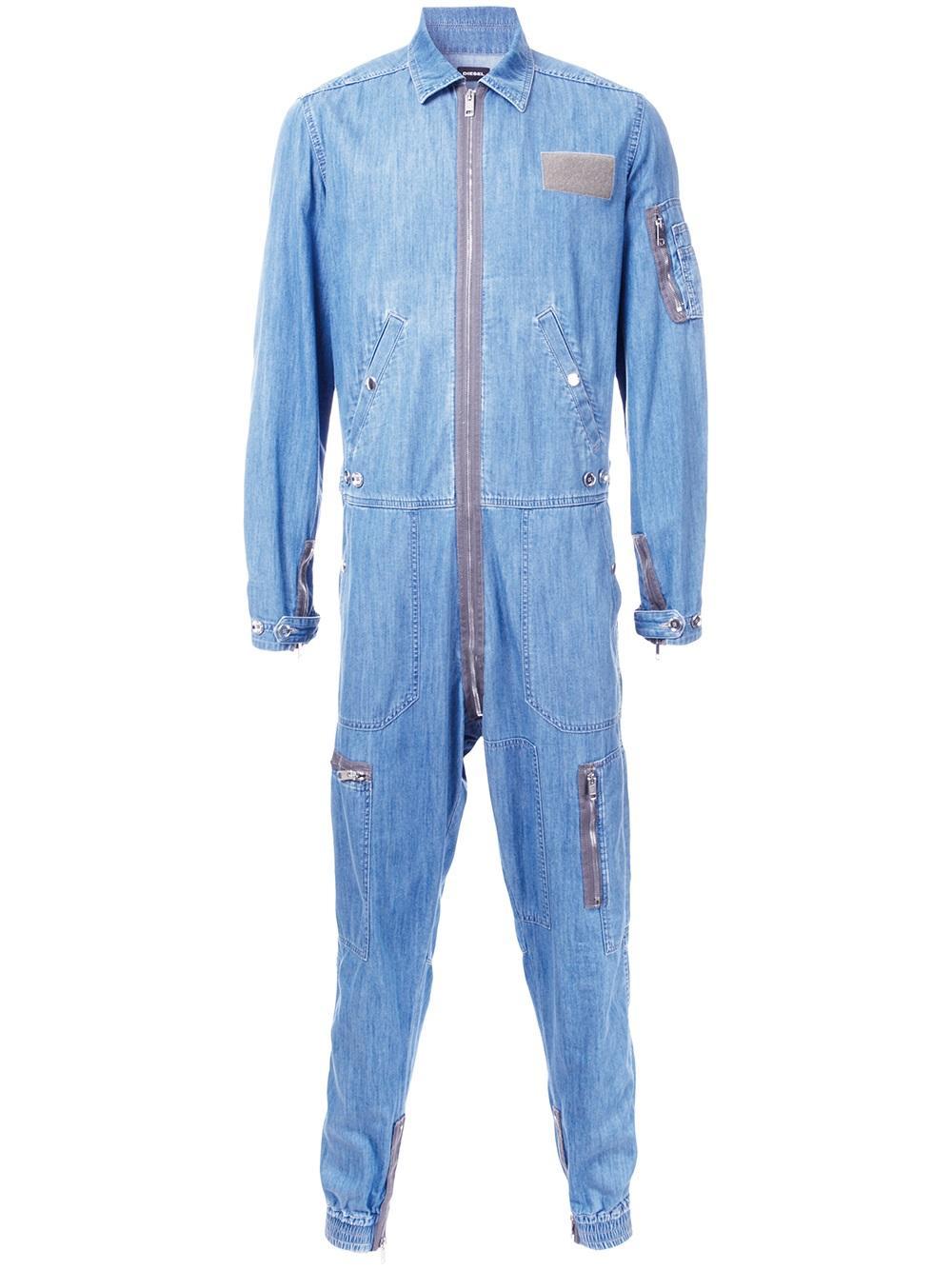 DIESEL Denim Jumpsuit in Blue for Men Lyst
