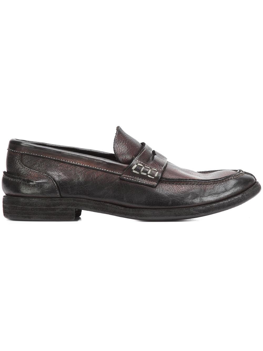 guidi front zip loafers