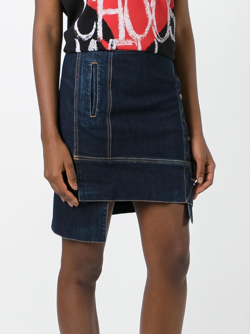 Vivienne Westwood Anglomania Cotton 'dodo' Denim Skirt in ...