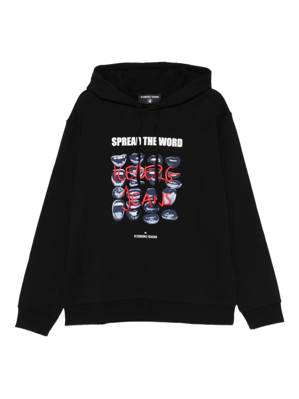 Iceberg Chill Hoodie in Black for Men Lyst Australia