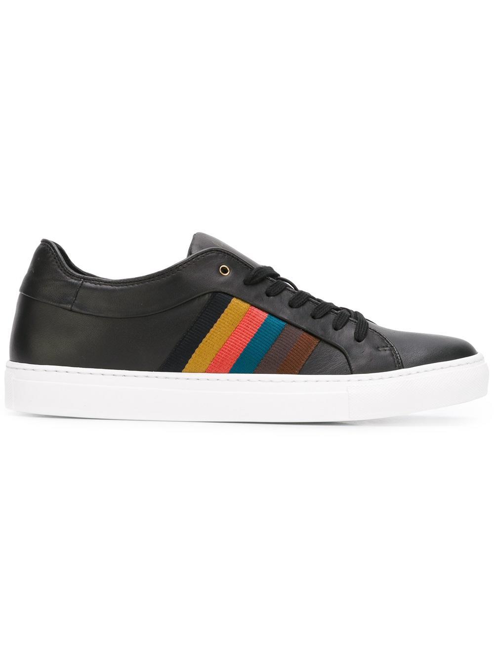 Lyst - Paul Smith Striped Laterals Sneakers in Black for Men