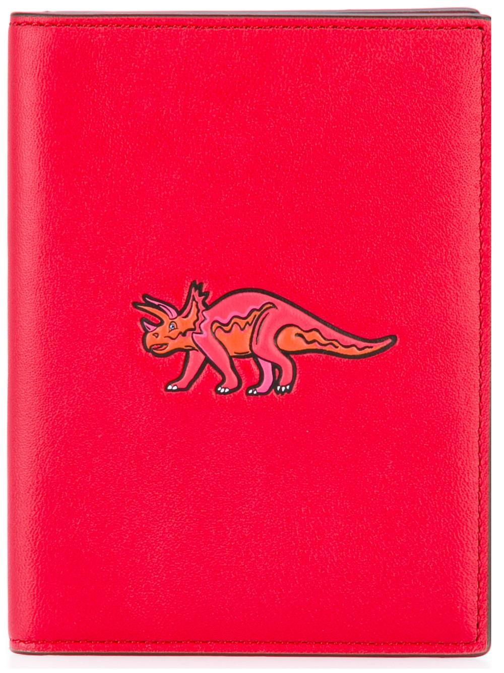 COACH Dinosaur Print Passport Case in Red Lyst