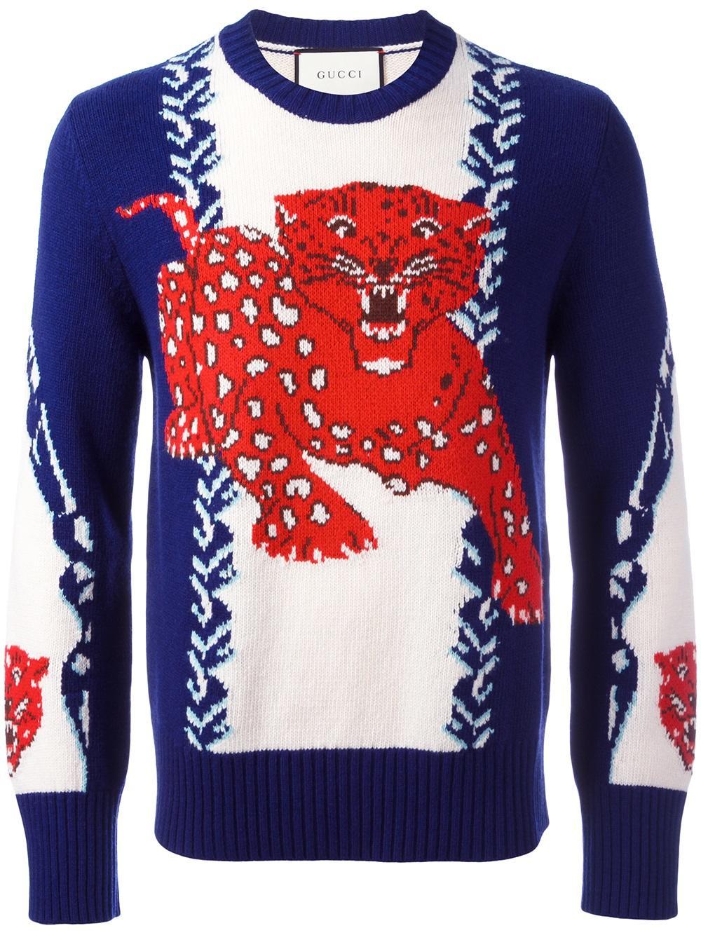 gucci tiger jumper mens