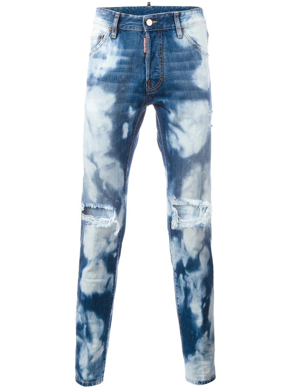 DSquared² Denim Cool Guy Bleached Wash Jeans in Blue for Men - Lyst