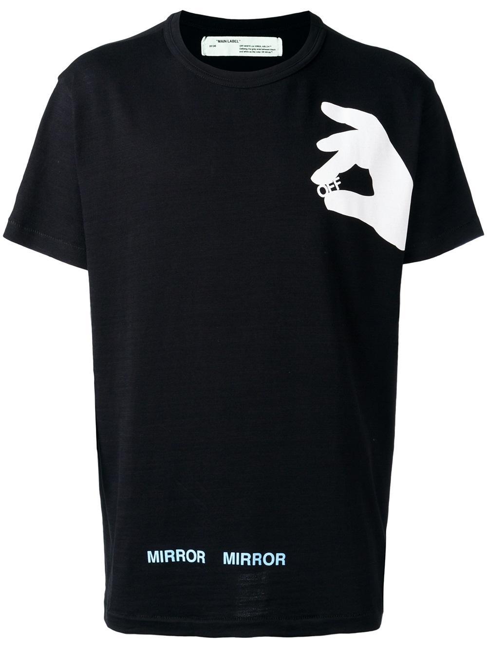 off white t shirt hands