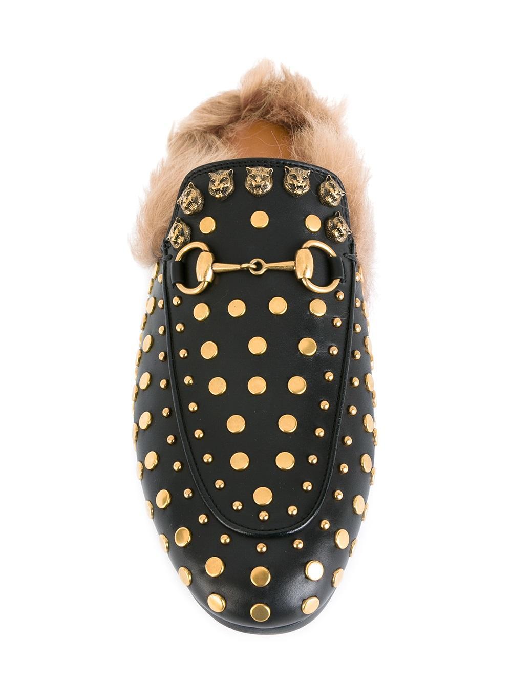 black gucci slippers women