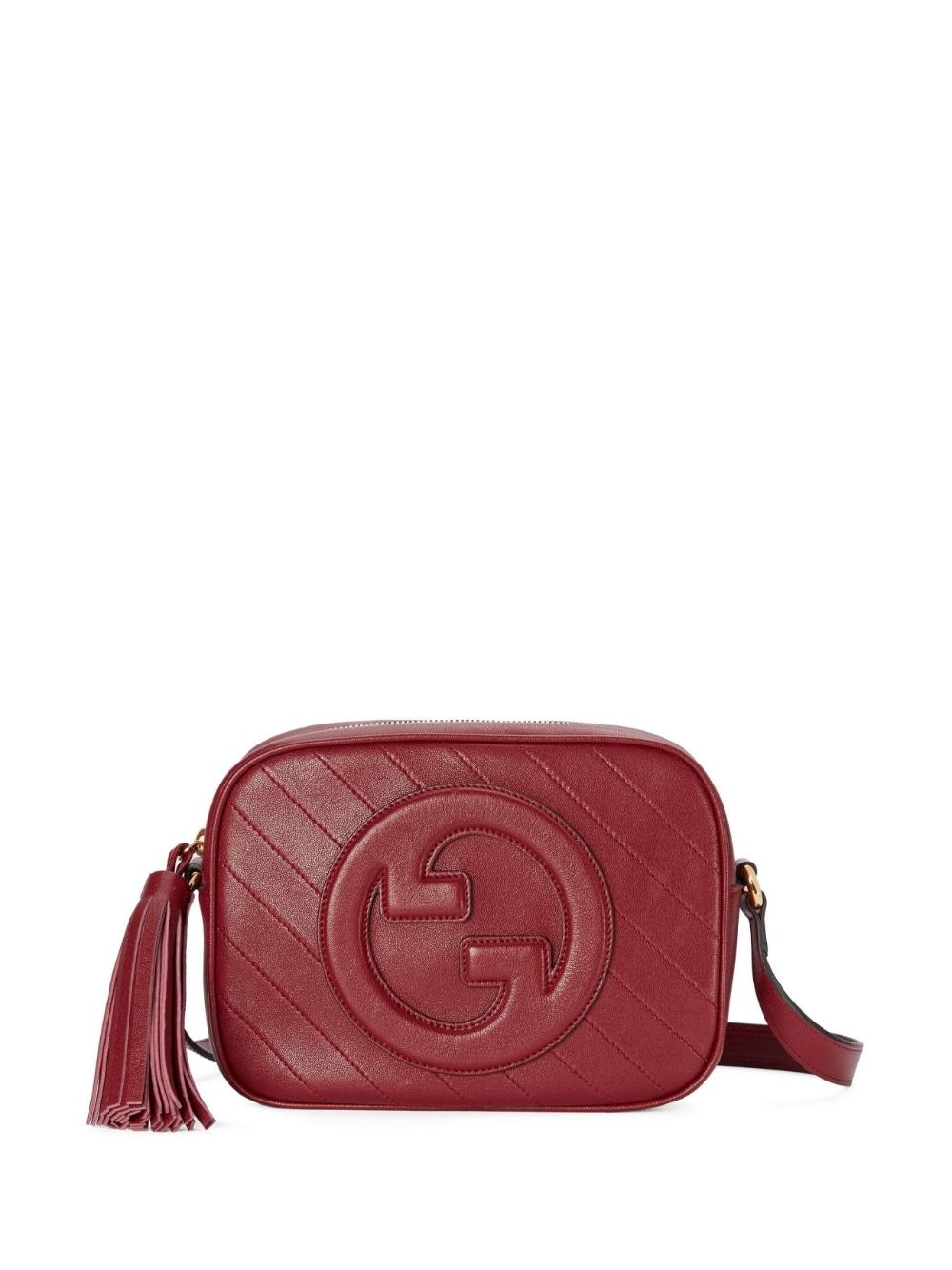 Gucci Blondie Leather Crossbody Bag in Purple Lyst