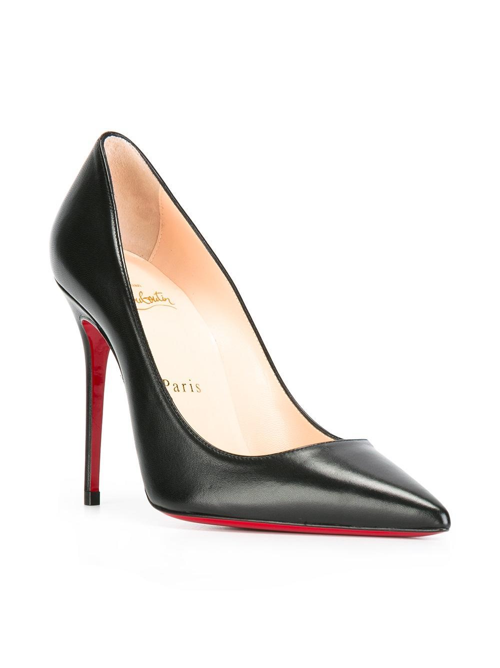 Christian Louboutin Leather Classic Pumps in Black - Lyst