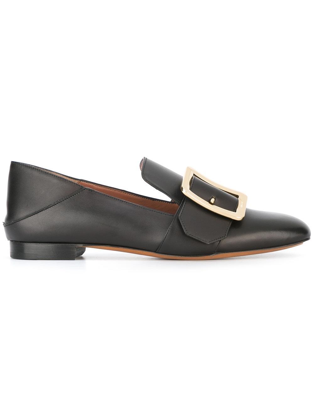 Lyst - Bally Buckle Loafers in Black