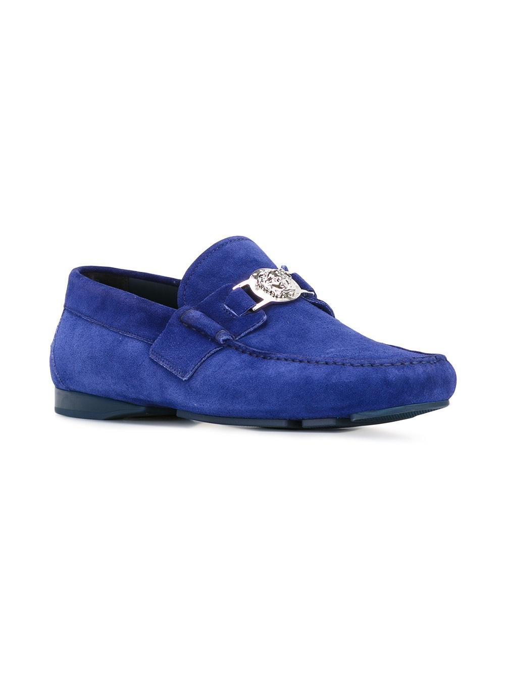 Versace Medusa Car Shoes in Blue for Men | Lyst