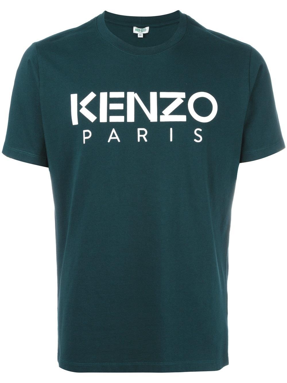 Kenzo Paris T-shirt in Green for Men | Lyst