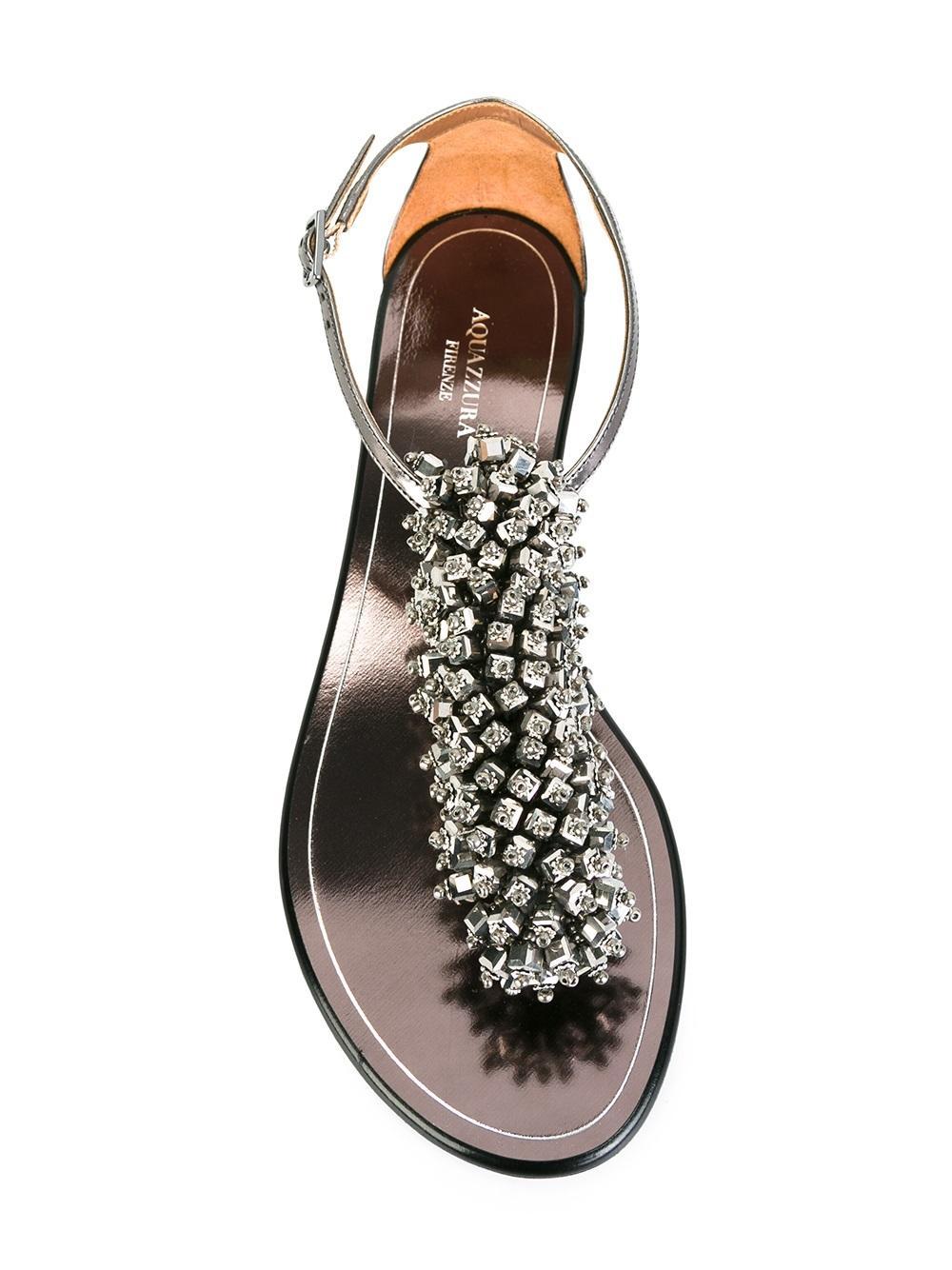 dark grey flat sandals