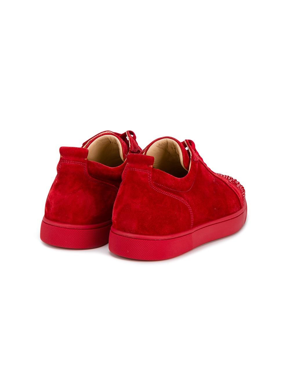 louboutin red spiked sneakers