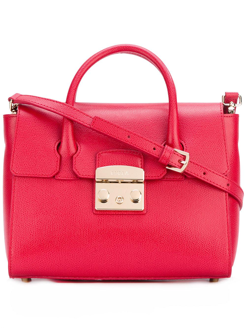 Lyst Furla Metropolis Tote In Red