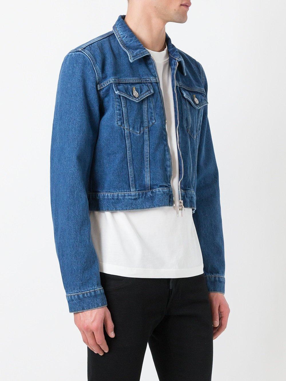 Balenciaga - Cropped Denim Jacket - Men - Cotton - 48 in Blue for Men | Lyst