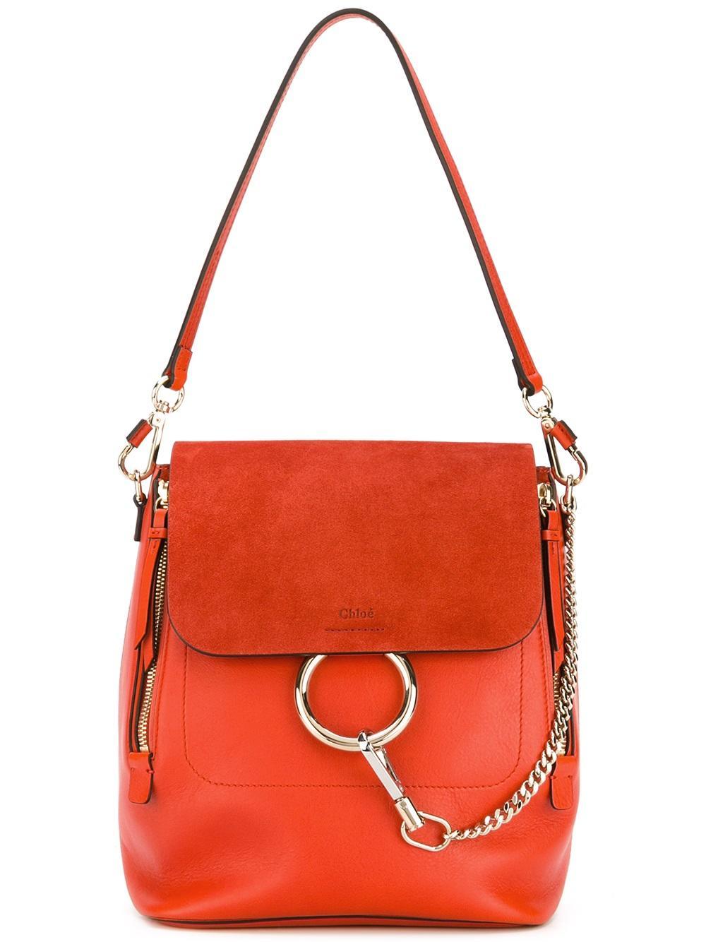 chloe faye backpack red