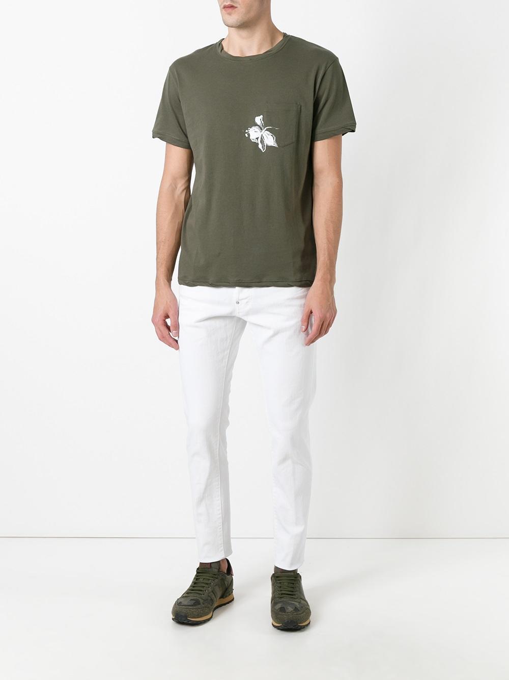 Valentino Cotton Mariposa T-shirt in Green for Men - Lyst