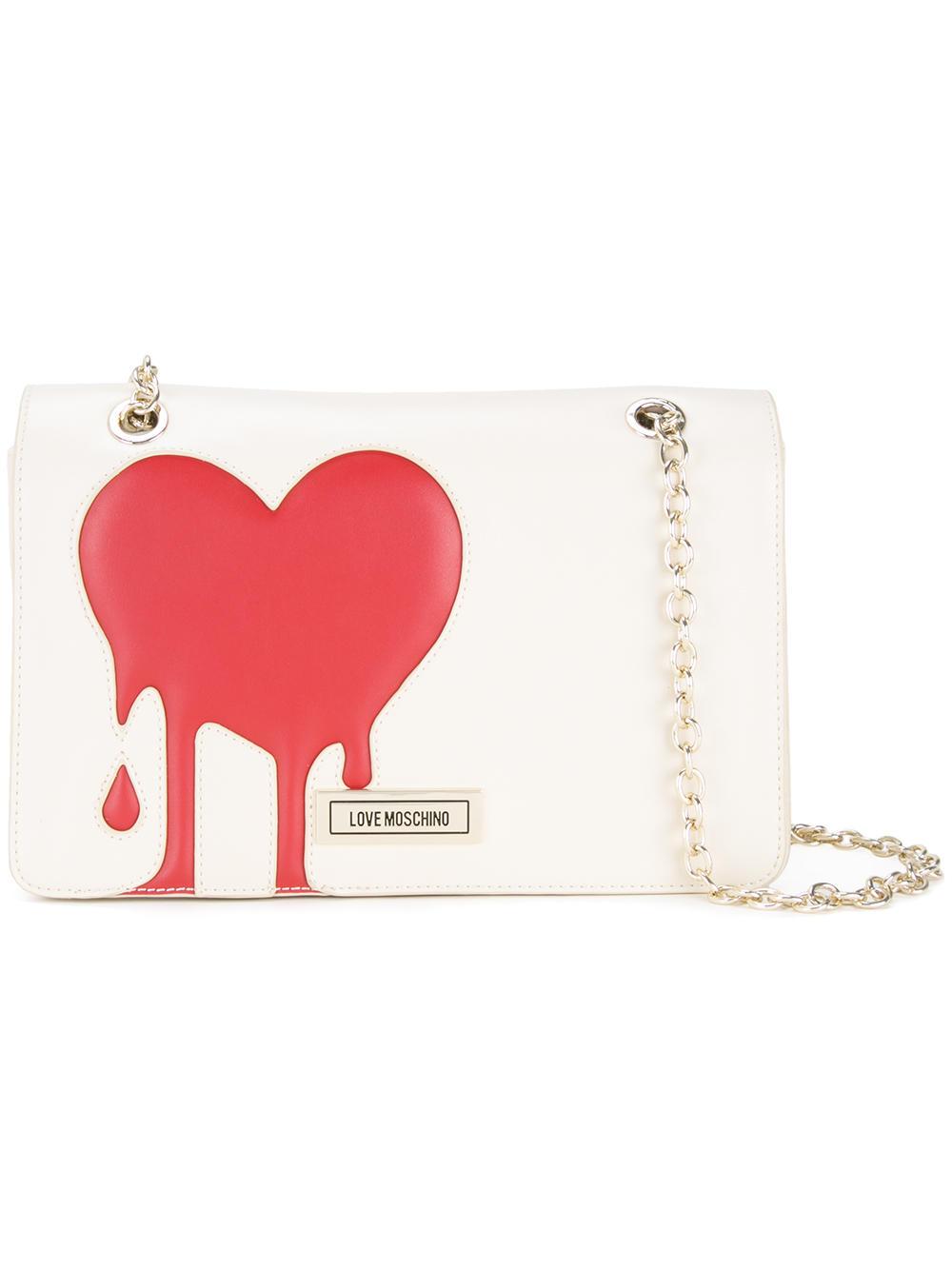love moschino white bag
