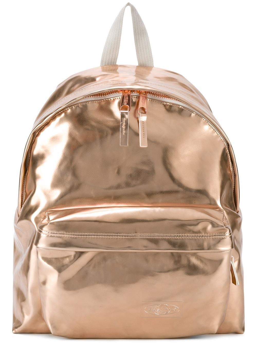 eastpak metallic silver