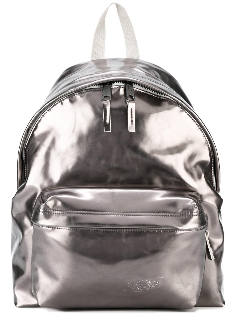 eastpak metallic silver