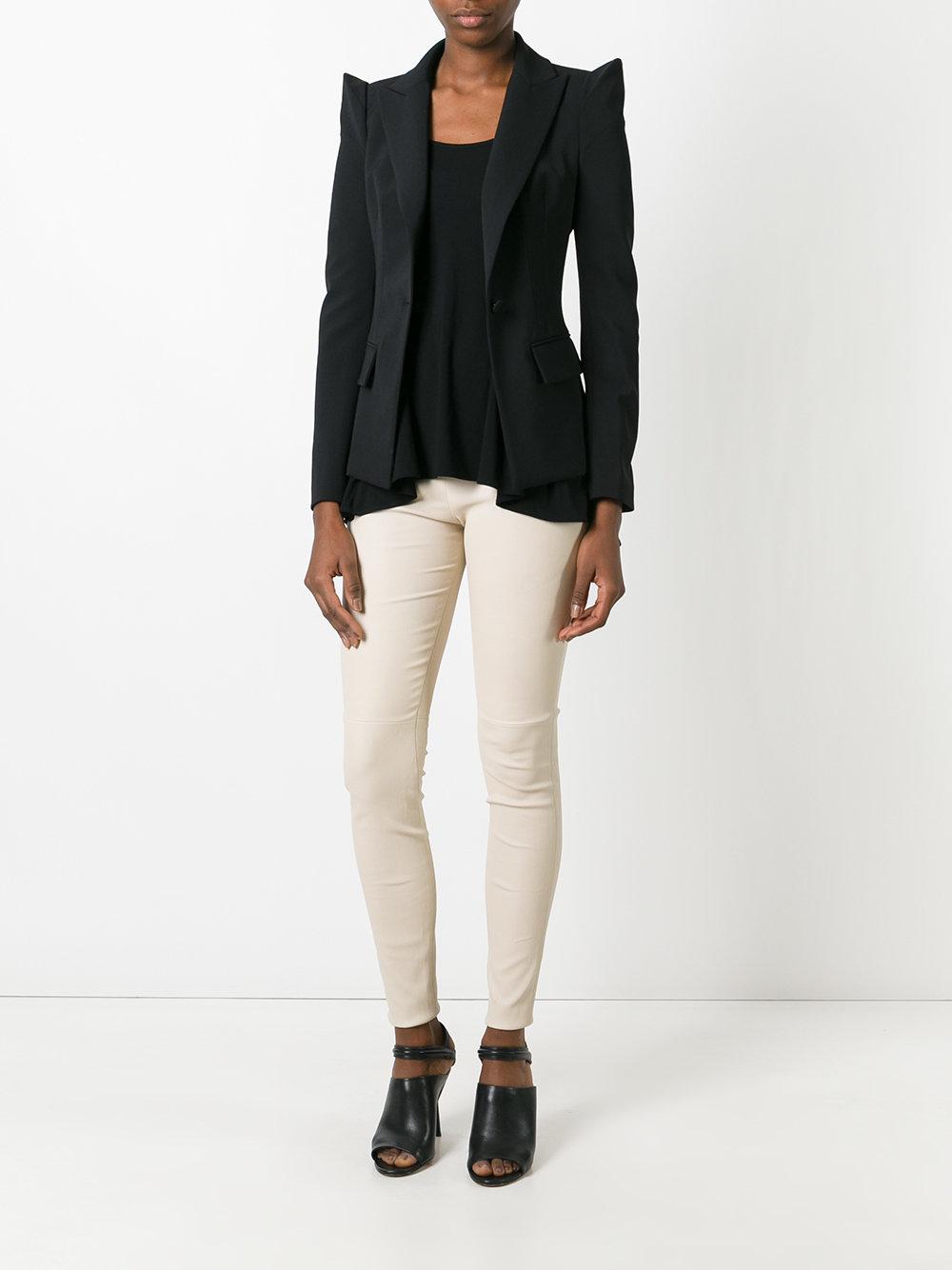 Plein Sud Pointy Shoulders Blazer in Black | Lyst