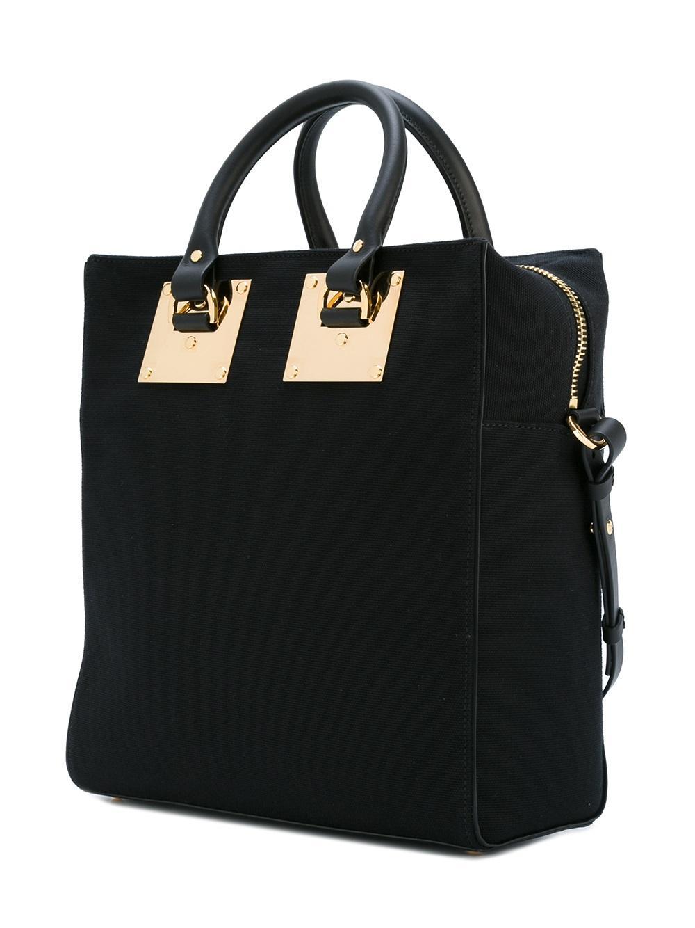 Lyst - Sophie hulme Rectangular Tote in Black