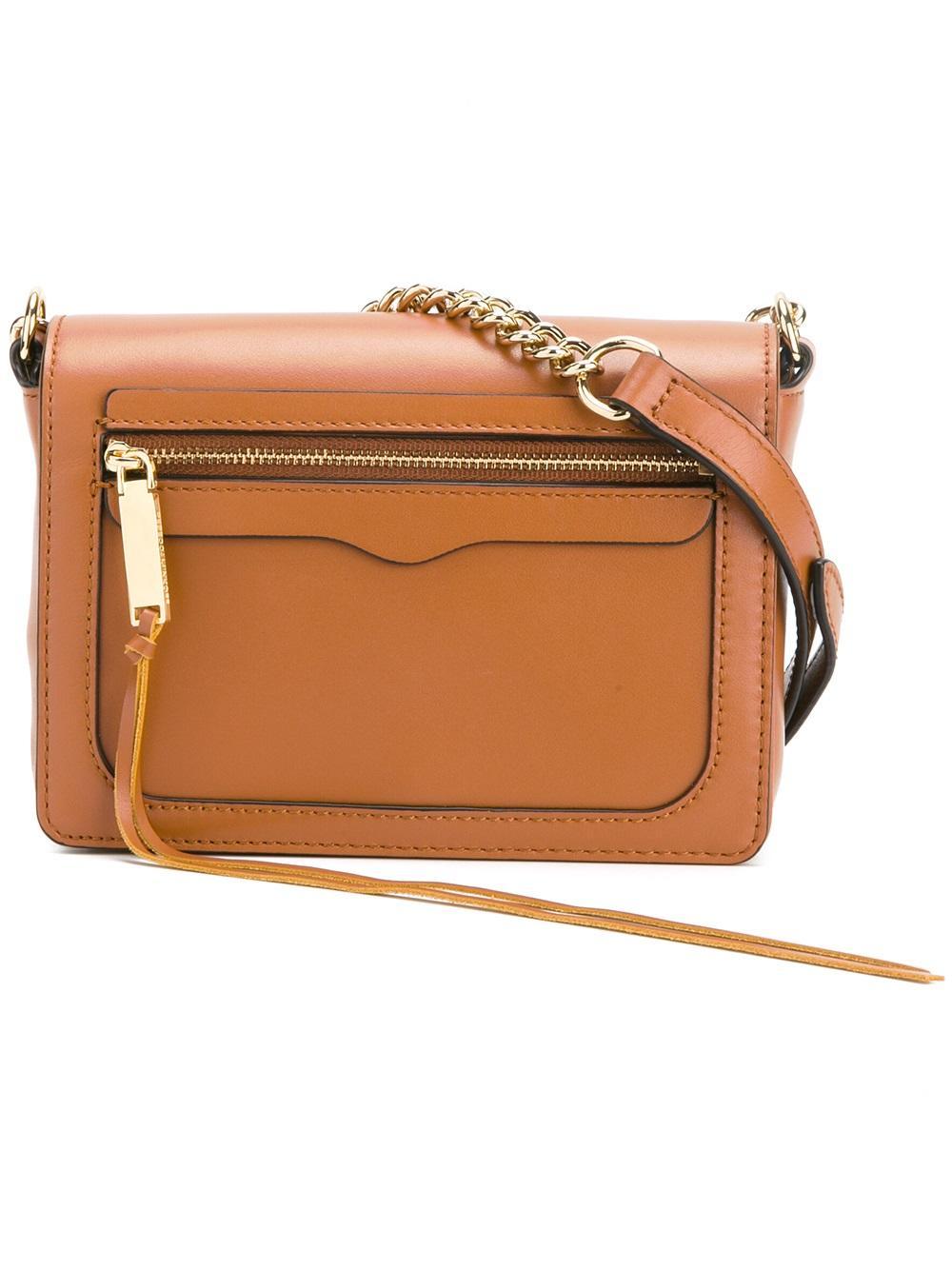 Crossbody Bag With Chain Strap Tan Paul Smith