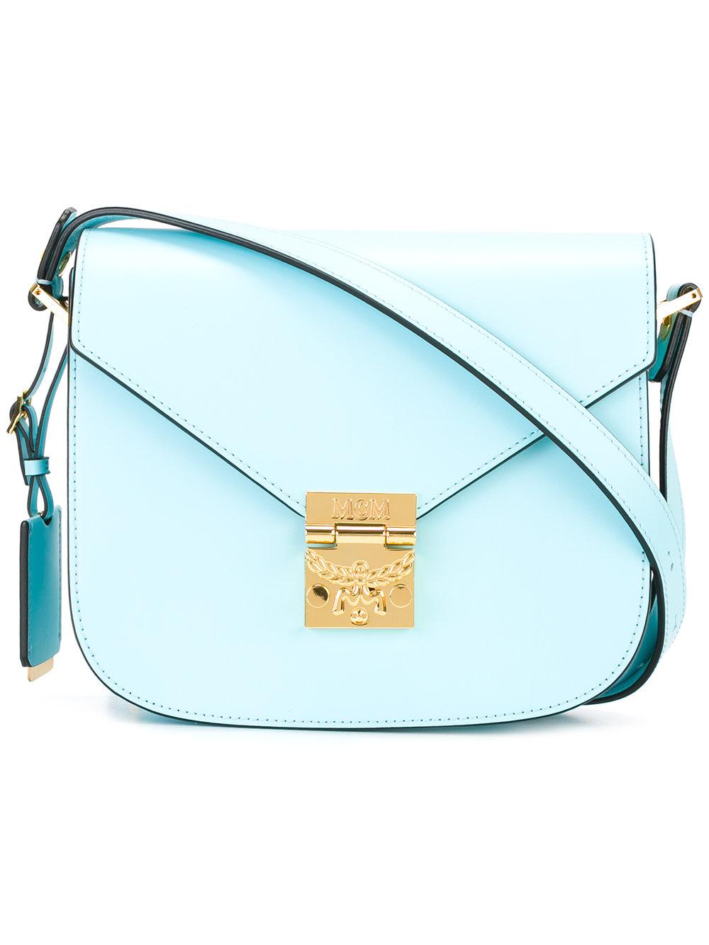Blue Mcm Crossbody Bag
