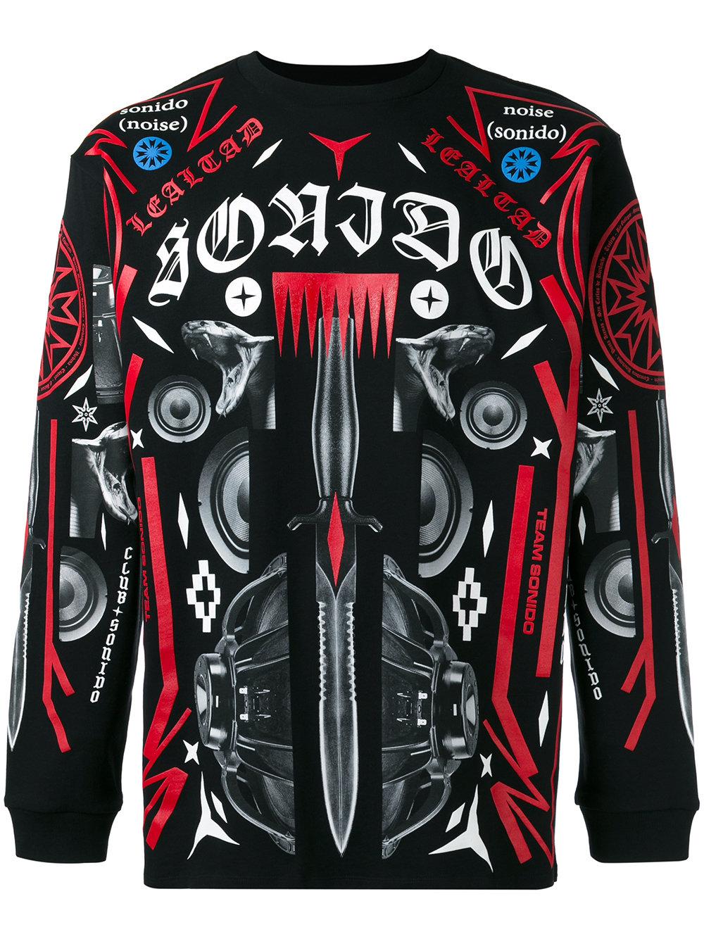 Marcelo Burlon Rico Sweatshirt in Black for Men | Lyst