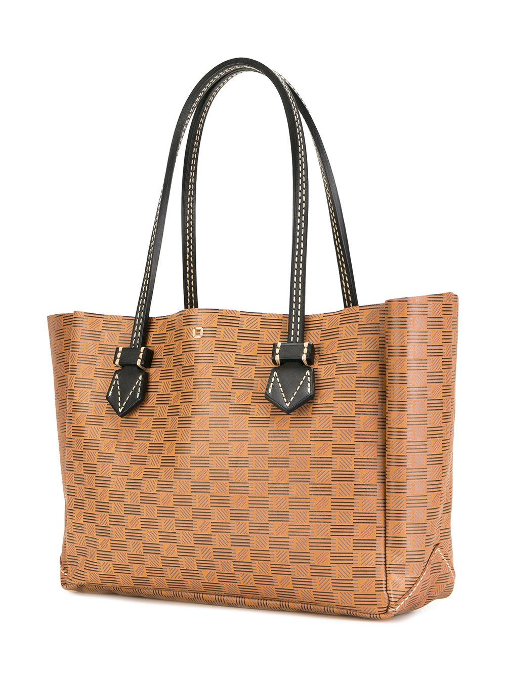 Moreau Leather 'vincennes' Tote Bag in Brown - Lyst
