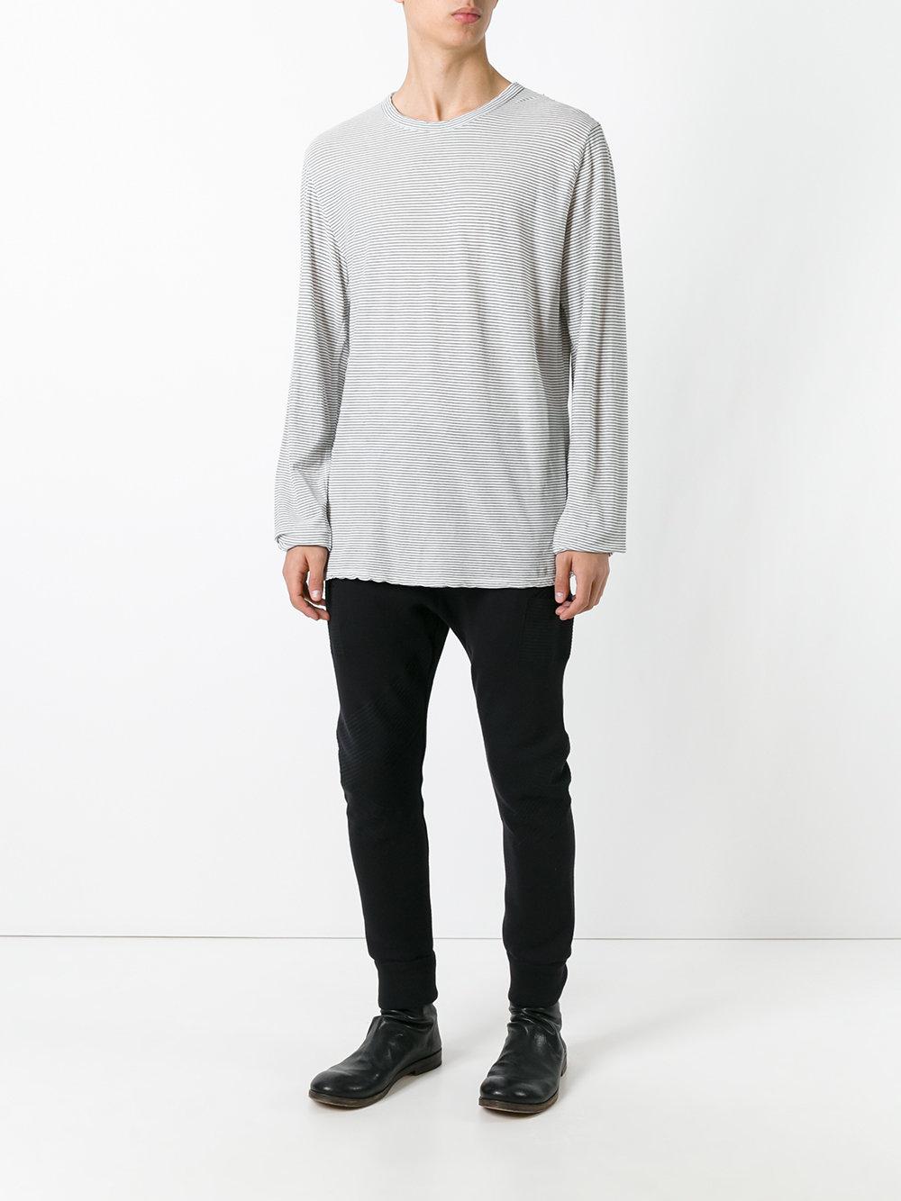 RTA Cotton Striped T-shirt in Black for Men - Lyst