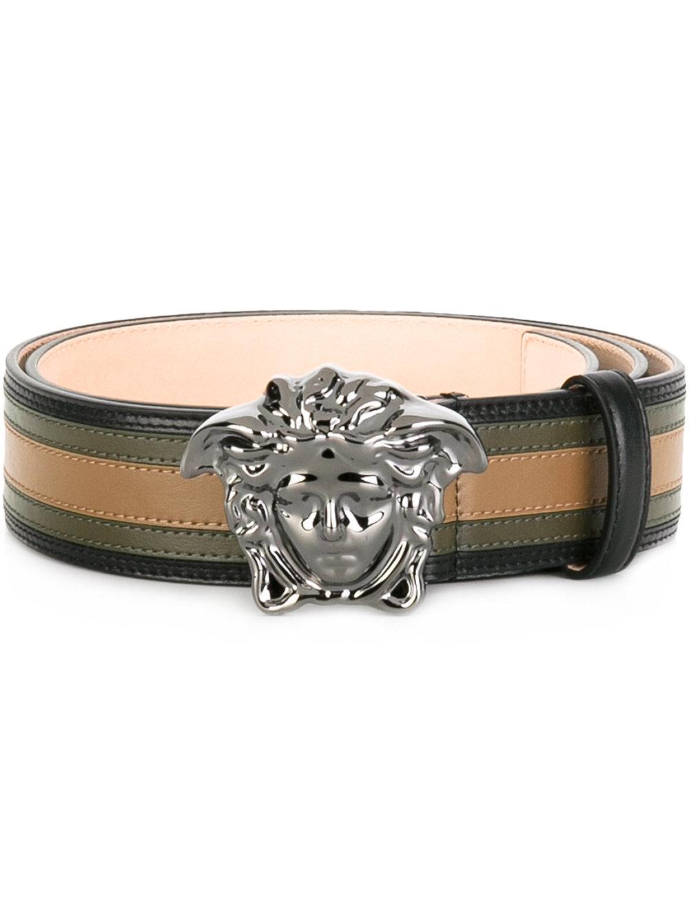 Lyst Versace Palazzo Medusa Belt in Green for Men