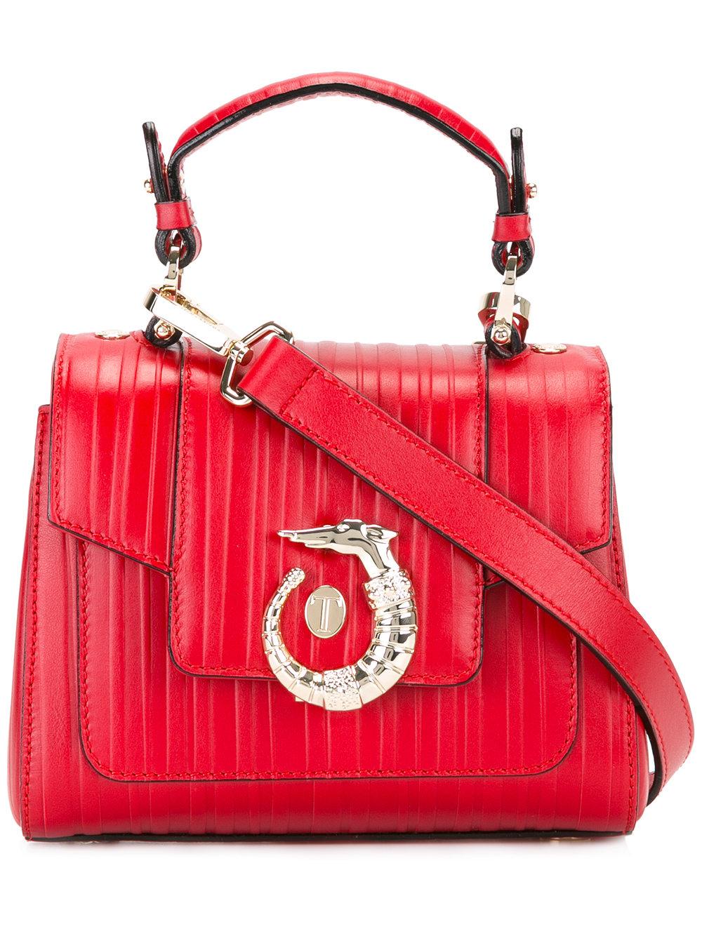 Trussardi Leather Mini Lovy Bag in Red - Lyst