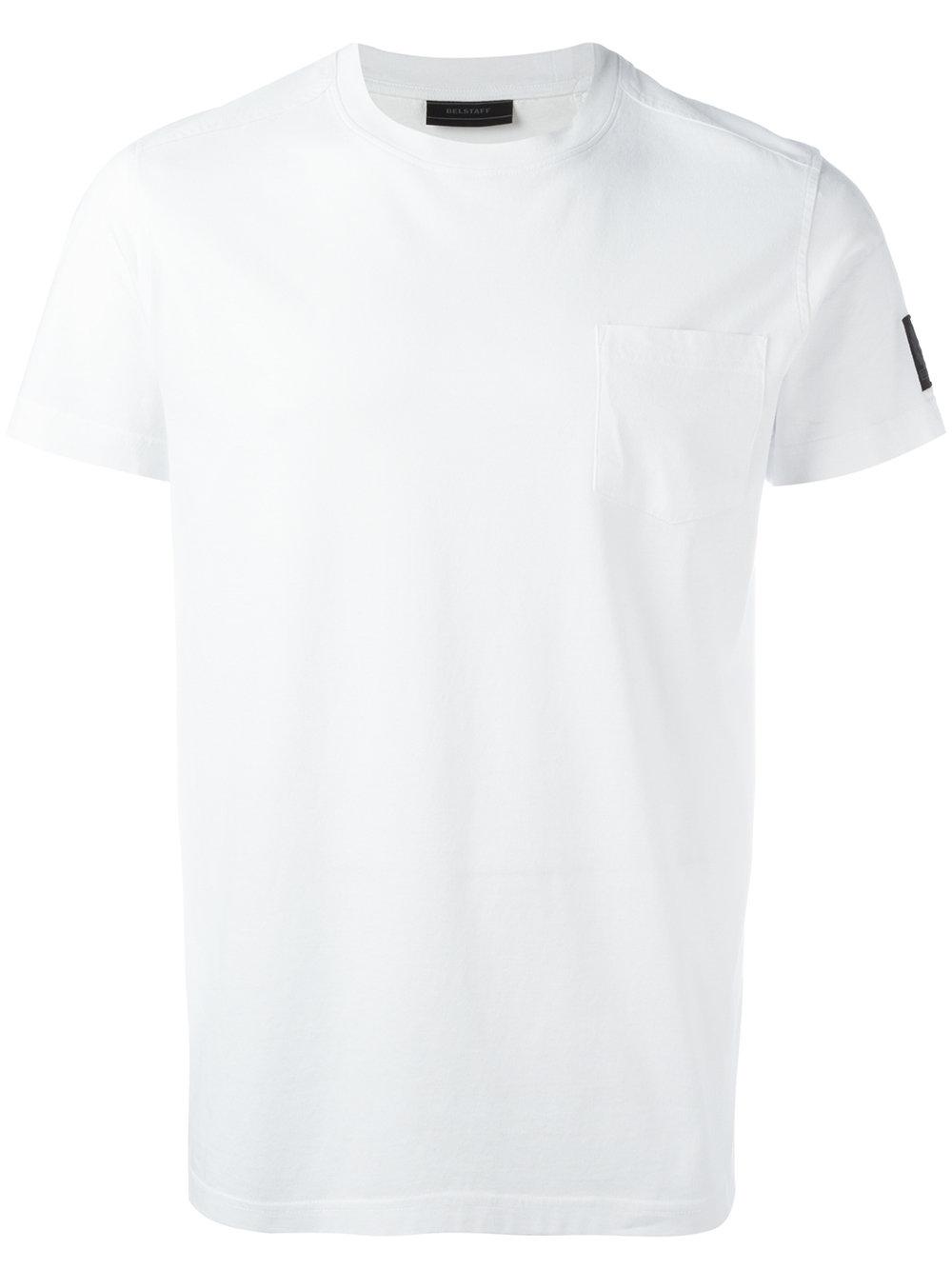 Lyst - Belstaff Logo Patch T-shirt in White for Men