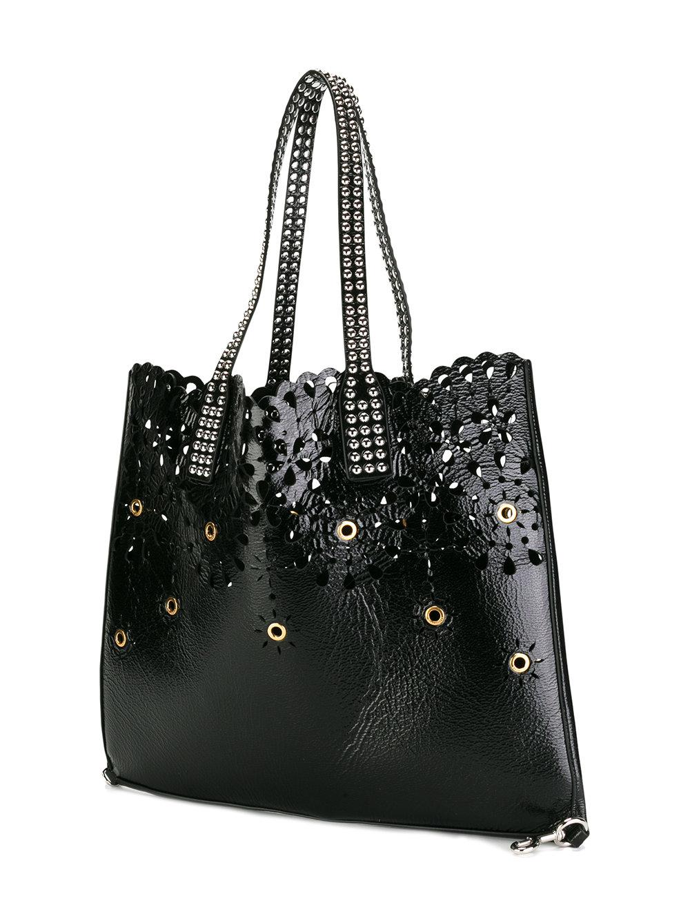 Marc Jacobs Leather Embellished Wingman Shoulder Bag in Black - Lyst