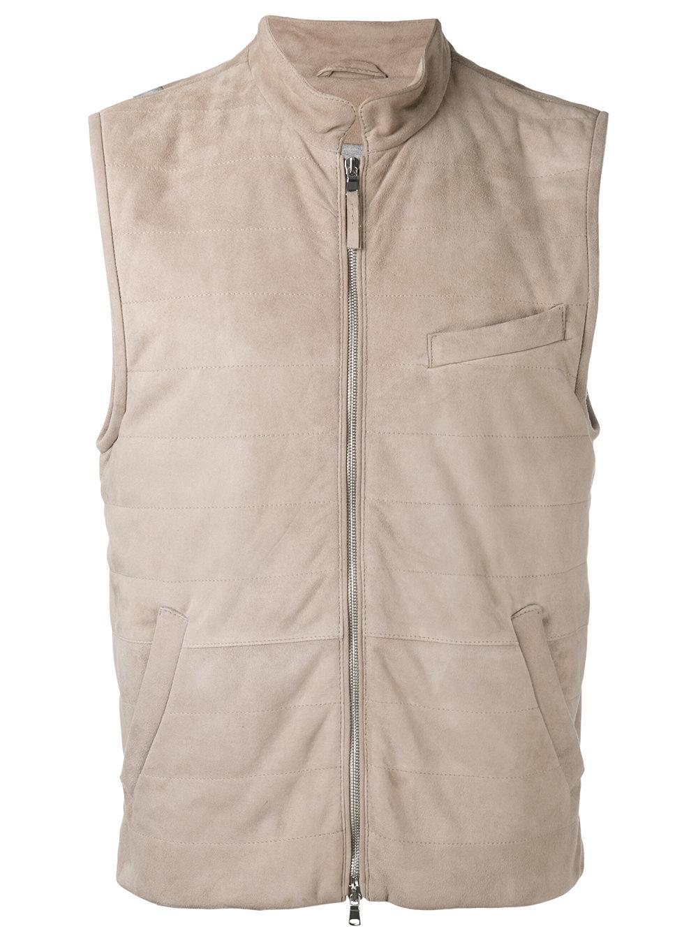 Eleventy Cotton Lightweight Gilet With Pockets for Men Lyst