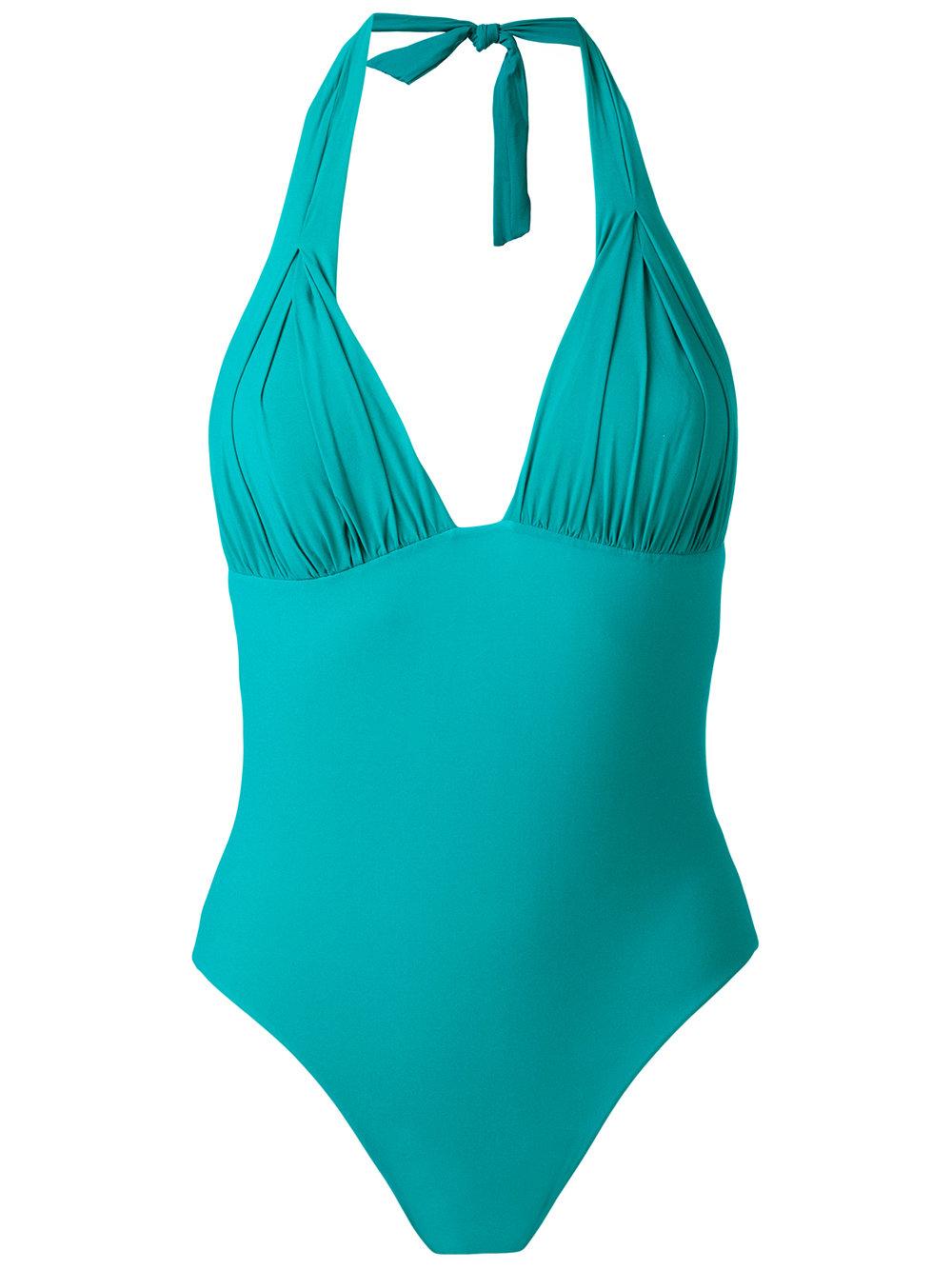 Carine gilson Padding Triangle Swimsuit in Green | Lyst