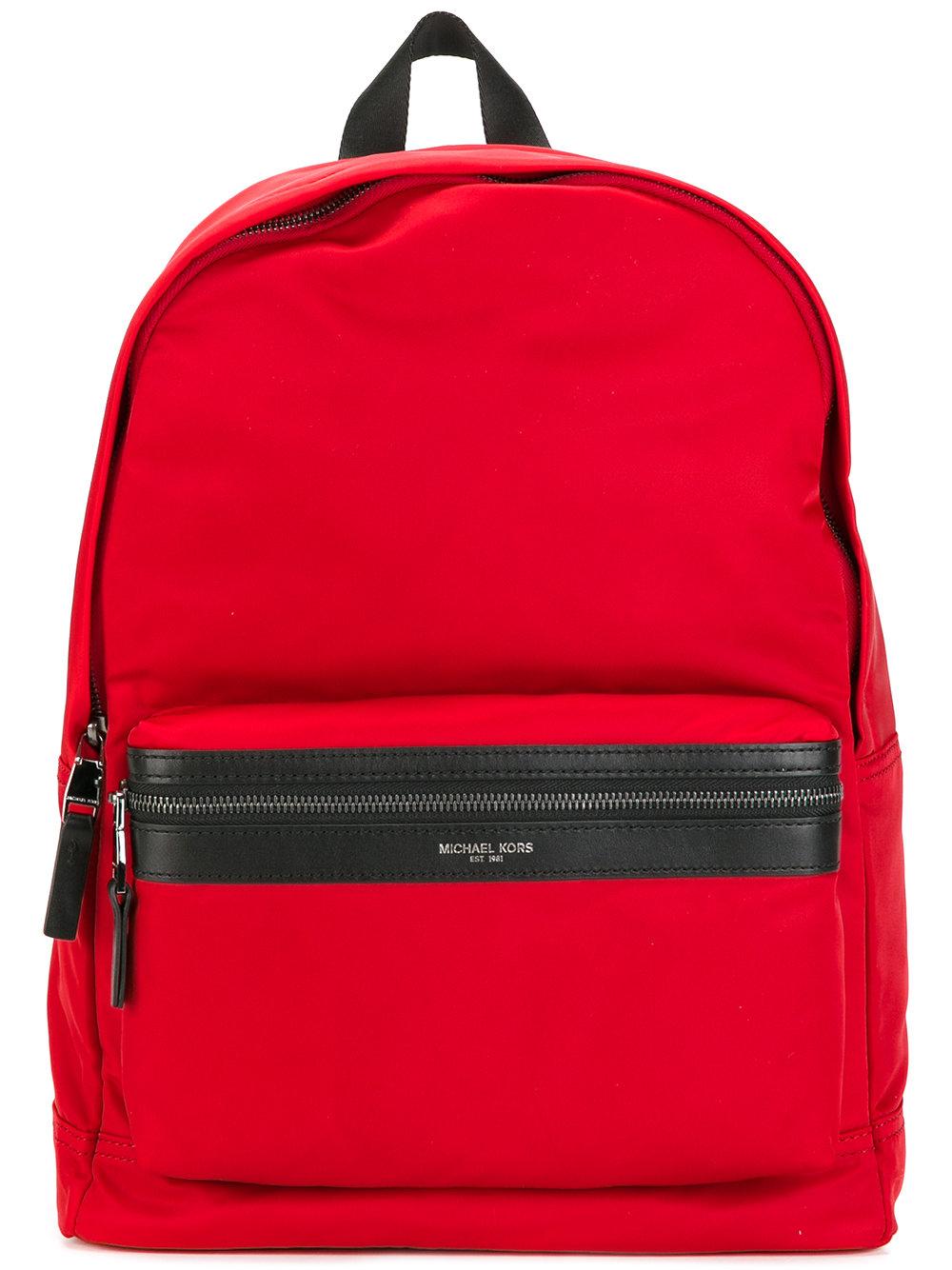 Red Michael Kors Backpack Purse
