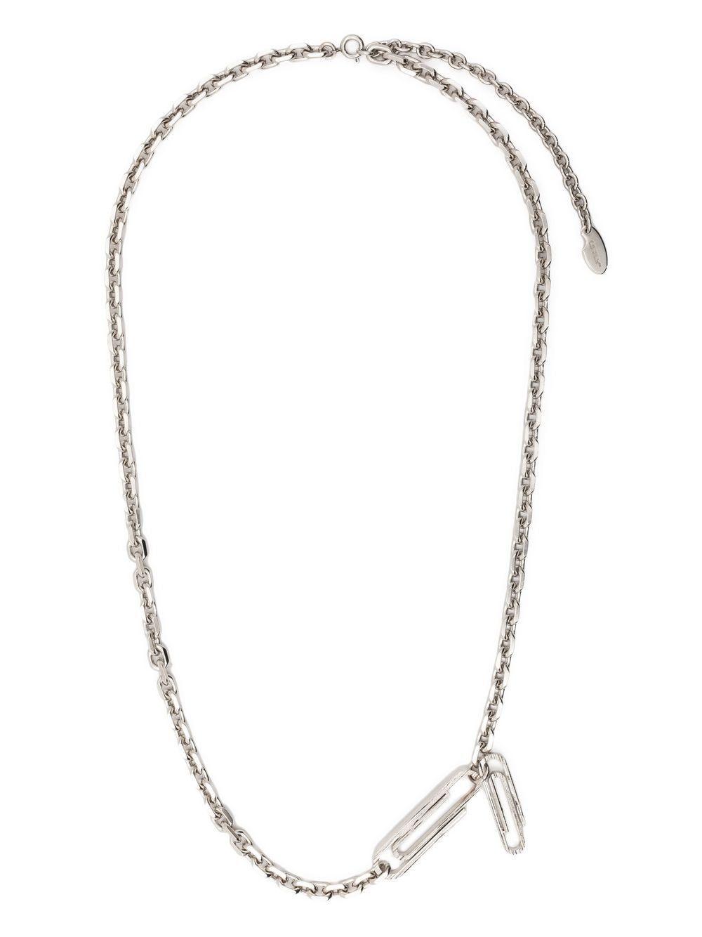 Off-White c/o Virgil Abloh Paperclip-detail Chain-link Necklace in White  for Men