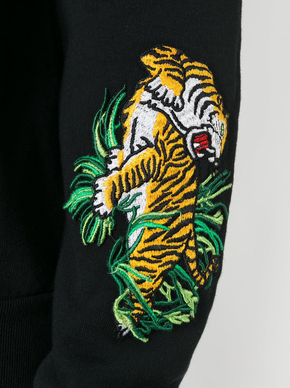 off white tiger embroidered sweatshirt