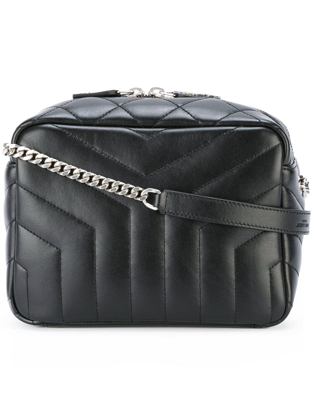 Saint laurent Small Monogram Lou Lou Bowling Bag in Black Lyst