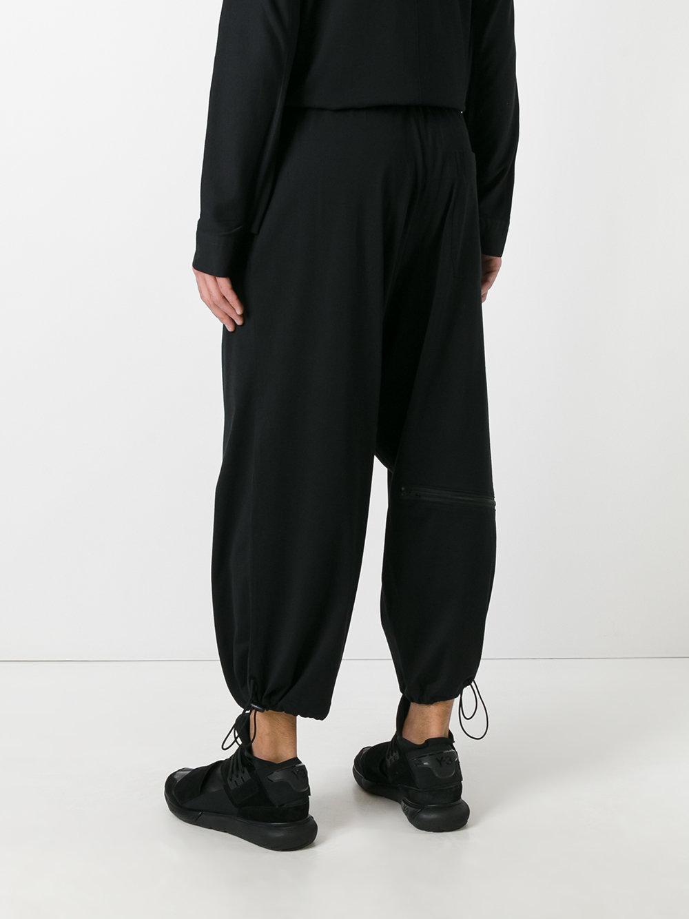 Y-3 Cotton Ninja Pants in Black for Men - Lyst