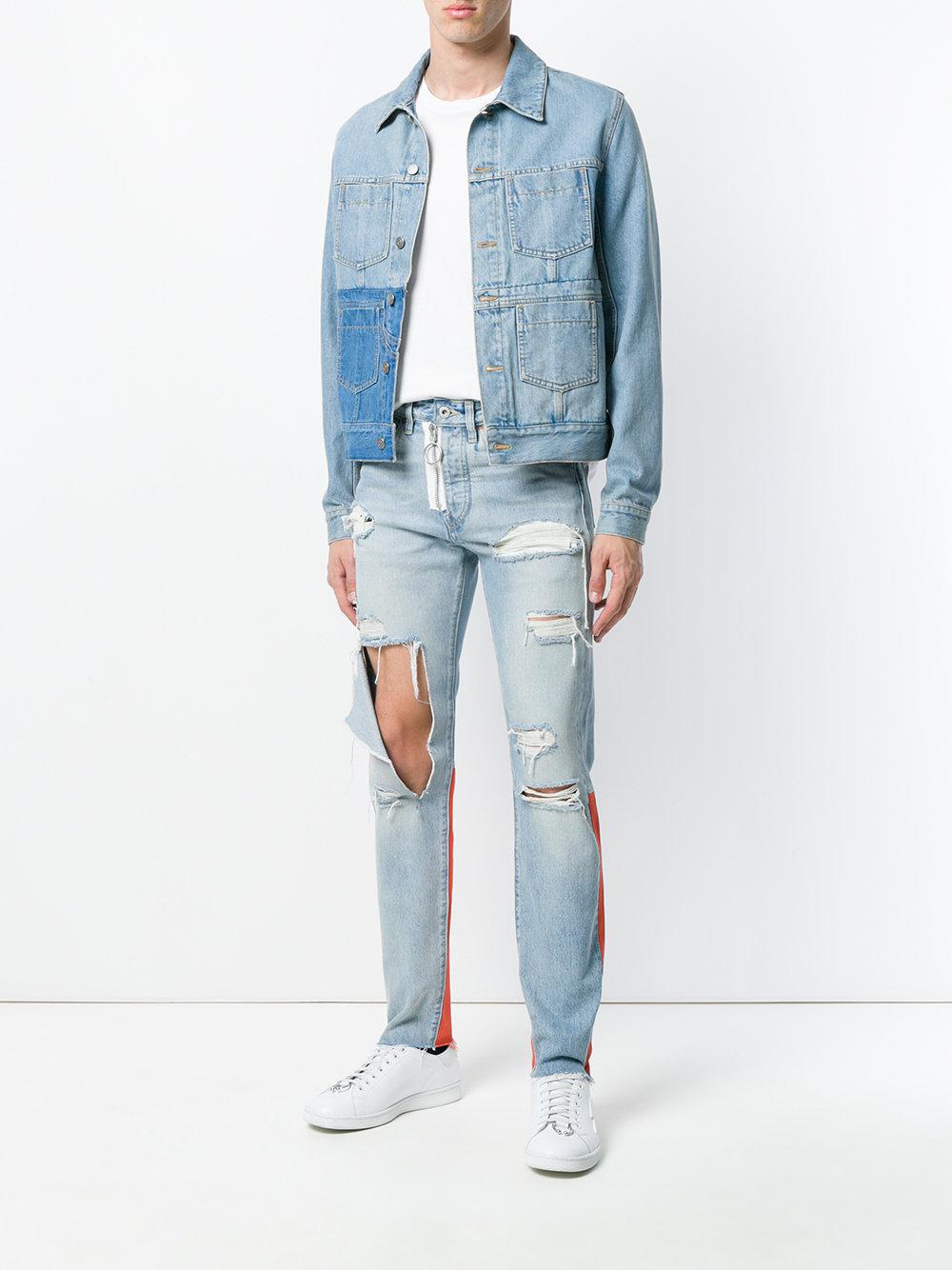 partner Inspicere Sportsmand Off-White c/o Virgil Abloh X Levi's Made & Crafted Slim Fit Jeans in Blue  for Men | Lyst