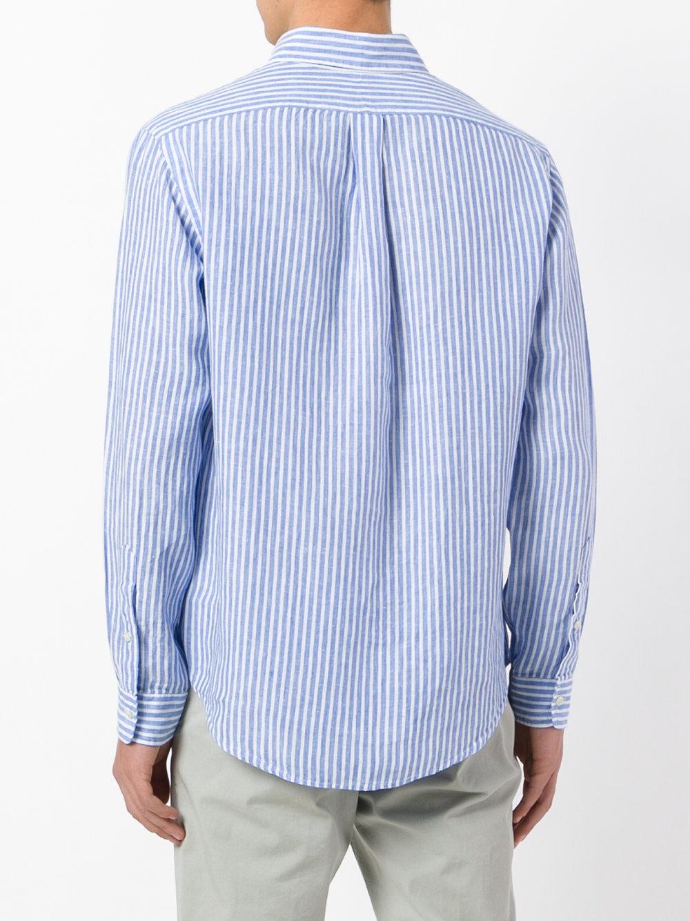 Polo Ralph Lauren Striped Button-down Shirt in Blue for Men - Lyst